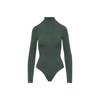 ARITZIA Contour Turtleneck Lonasleeve Bodysuit Bodysuits Women's Scarab/Scarab Beetle