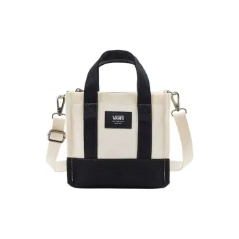 Vans Lightweight And Practical Tote Bag, Shopping Bag, Handbag Unisex Ecru & Black