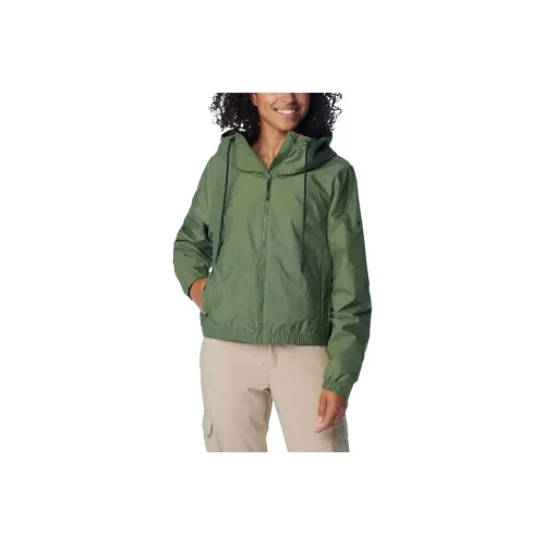 Columbia Women's Lillian Ridge™ Short Rain Jacket Jackets Coats Women's Green