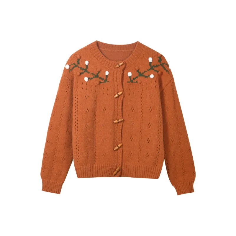MISHOW Knitwear Women's Coral Orange-0