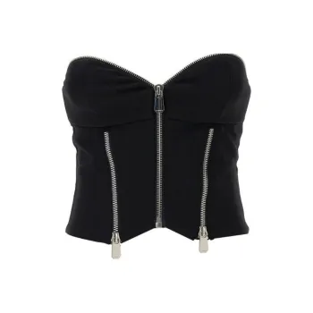 PINKO Off Shoulder Cropped Top