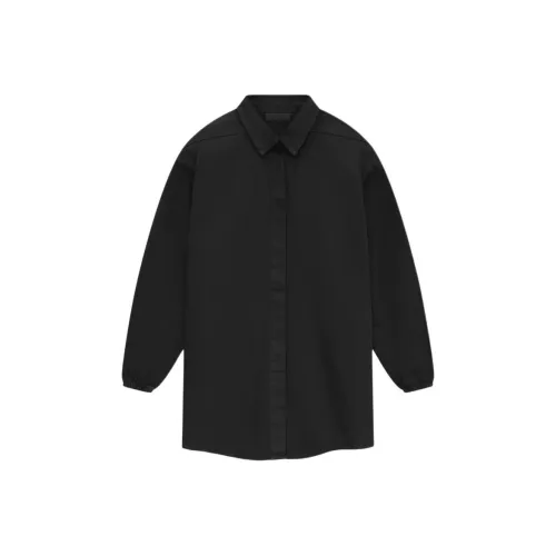 Fear Of God Essentials SS24 Drop2 Women'ss Button Down Shirt Shirt Women's Jet Black/Jet Black