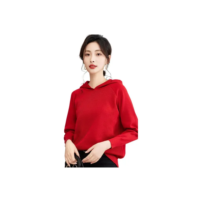 Love Elaine Knitwear Women's Red-0