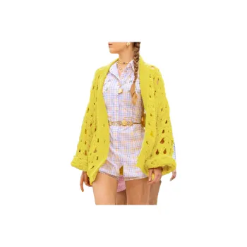 CHANEL Jackets Coats Women's Yellow