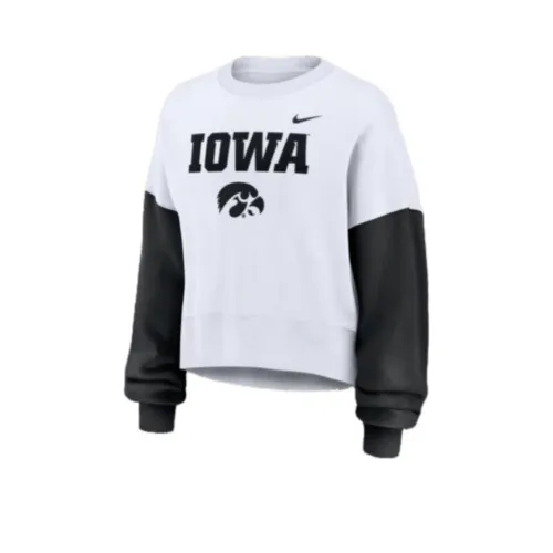 Nike Iowa Hawkeyes Primetime Women's metallic nike College Pullover Crew