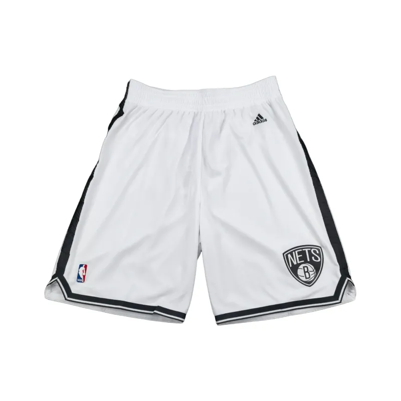Adidas x NBA New Jersey Nets SWINGMAN Fan Edition Basketball Shorts Unisex White-0