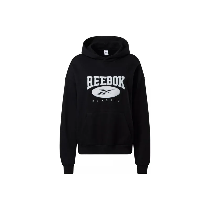 Reebok CL AE BIG LOGO FT HOODIE Sweatshirt Women's Black-0