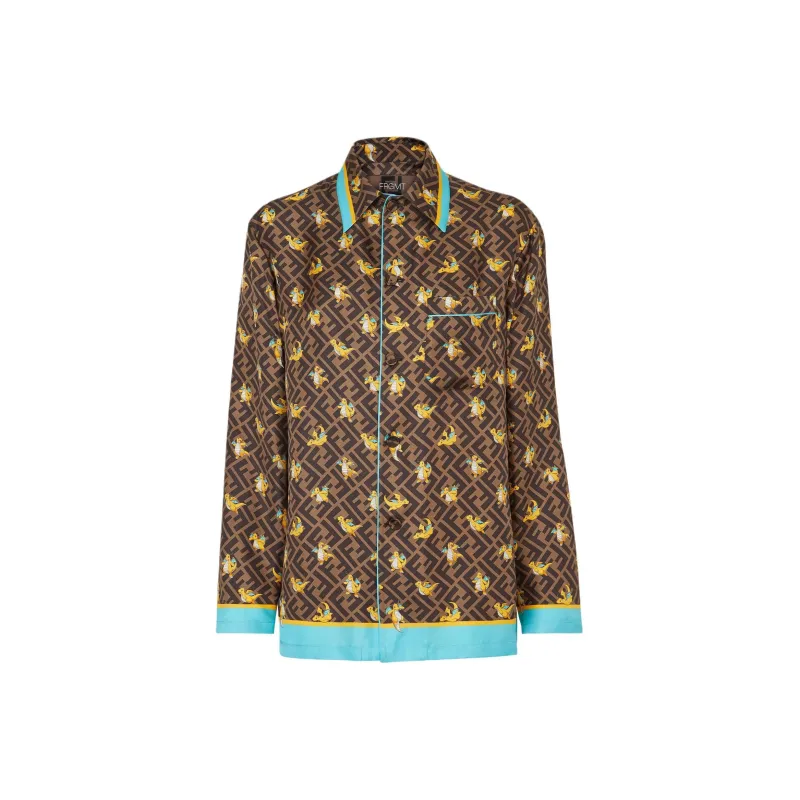 FENDI Shirts Women's Brown-0