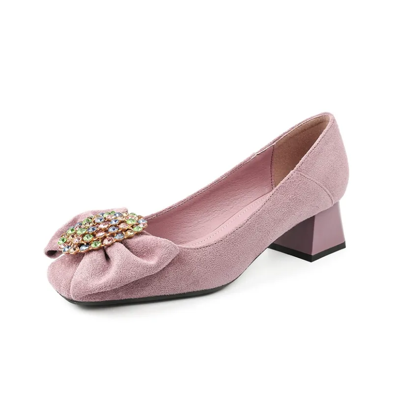 DAPHNE Chunky Heel High Heels Women's-6