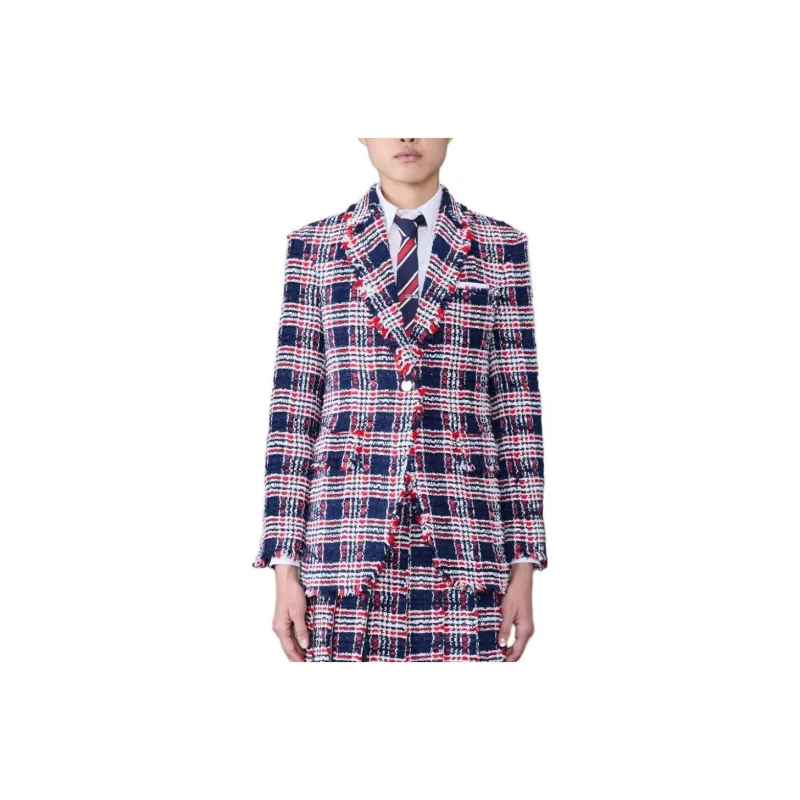 THOM BROWNE Sportcoat Tweed Blazer-0