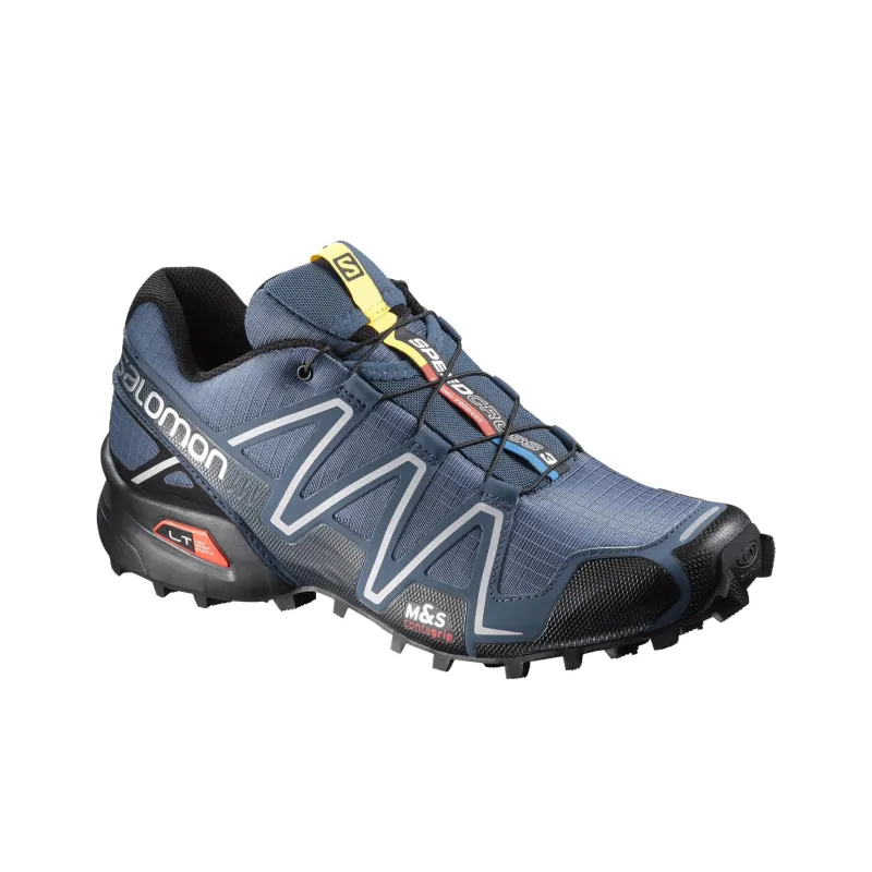 SALOMON Speedcross 3 Anti Slip Wear Resistant Low Top Casual Running Shoes Men's Blue-2