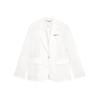Blumarine Logo lettering Single breasted Blazer