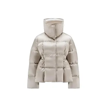 Moncler Coua Short Down Jacket Stone Beige