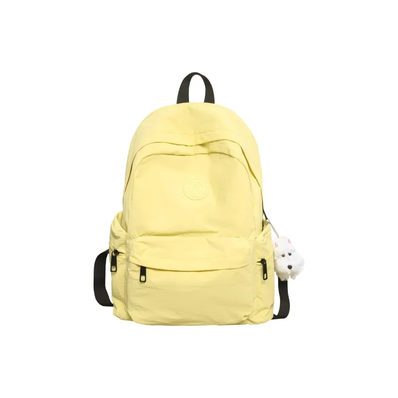 Moonshine Nylon Backpack Unisex Black/Pink/Blue/Yellow/Orange/White-14