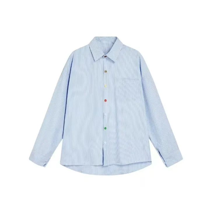 COVT Shirts Women's Blue Striped Shirt-0