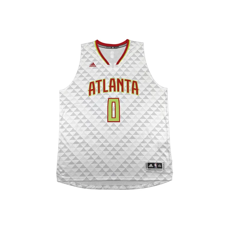 Adidas x NBA Atlanta Hawks SWINGMAN Fan Edition Basketball Jersey Unisex White-0