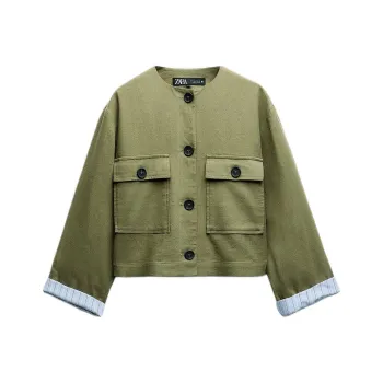 ZARA Jackets Coats Women's Khaki