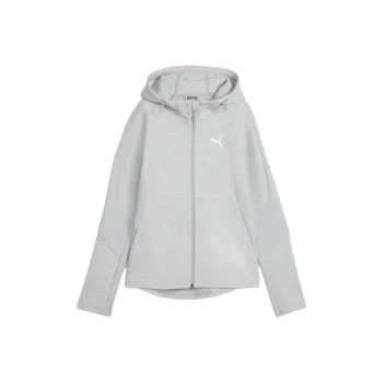 PUMA EVOSTRIPE Women's Full Zip Hoodie Sweatshirt Women's Gray