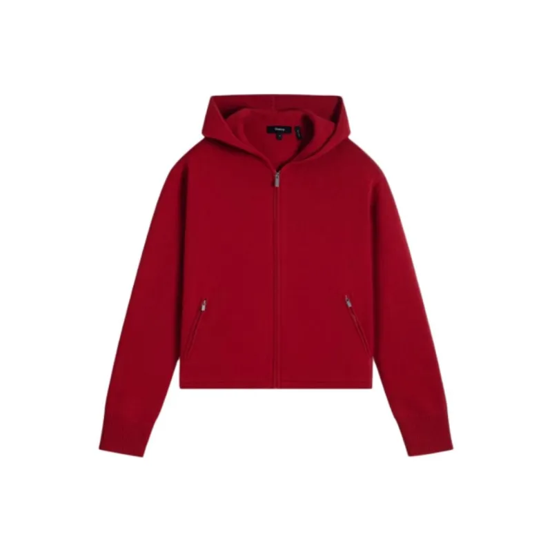 THEORY New Year Cashmere Sweater Women's Starburst Red-0