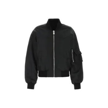 Givenchy Logo Printed Zip Up Bomber Jacket