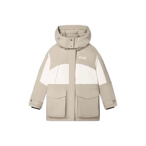 FILA ORIGINALE Down Jacket Women's Fleece Gray