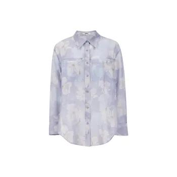 ONLY Shirt Women's H3H Rachel Print Blue