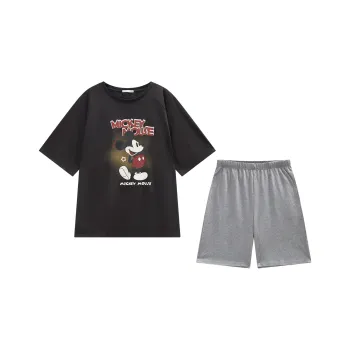 GUKOO x Disney Mickey Series Pajama Set Men's Graphite Gray