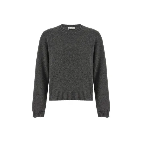 Brunello Cucinelli Shiny Cuff Detailed Knitted Jumper