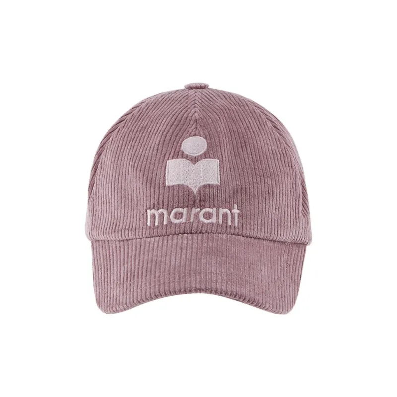Marantz Cotton Fabric, Corduroy Baseball Caps Unisex Pink-1