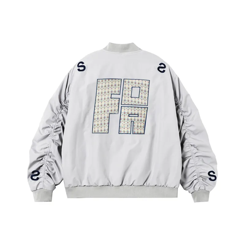 FOASIS Jackets Coats Unisex Light Gray-2