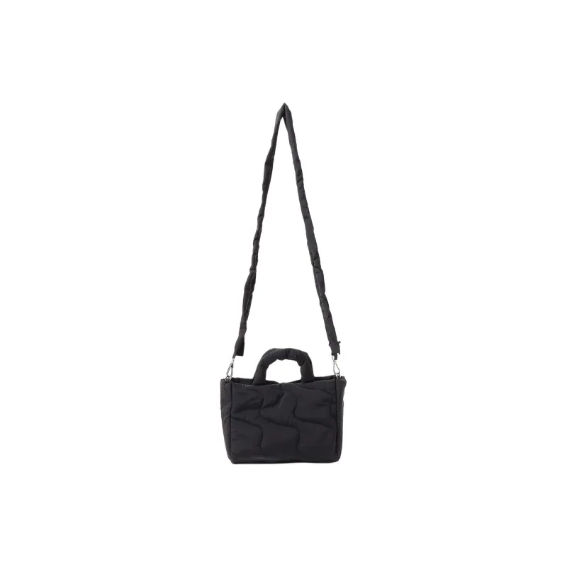 Beams Heart Nylon One Shoulder Handbag Women's Black-1