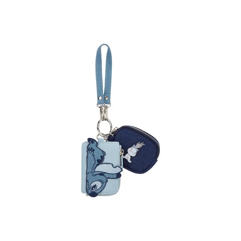 Disney Artificial Leather Storage Bag Coin Purse Card Holder Unisex Blue-0