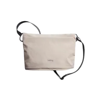 BELLROY Fabric Crossbody Bag, Shoulder Bag Small Size Unisex Moonlight White