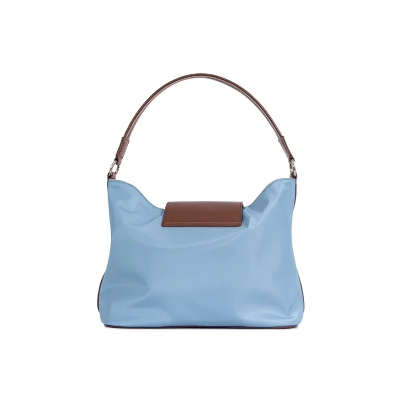 Cthulhu Cow Leather Patchwork Tote Versatile Shoulder Bag, Crossbody Bag, Handbag Tubas Unisex Blue-2