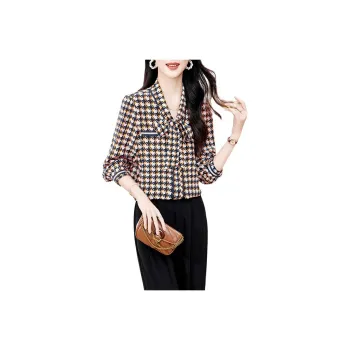 Yi Mengyuan Shirt Women's Houndstooth