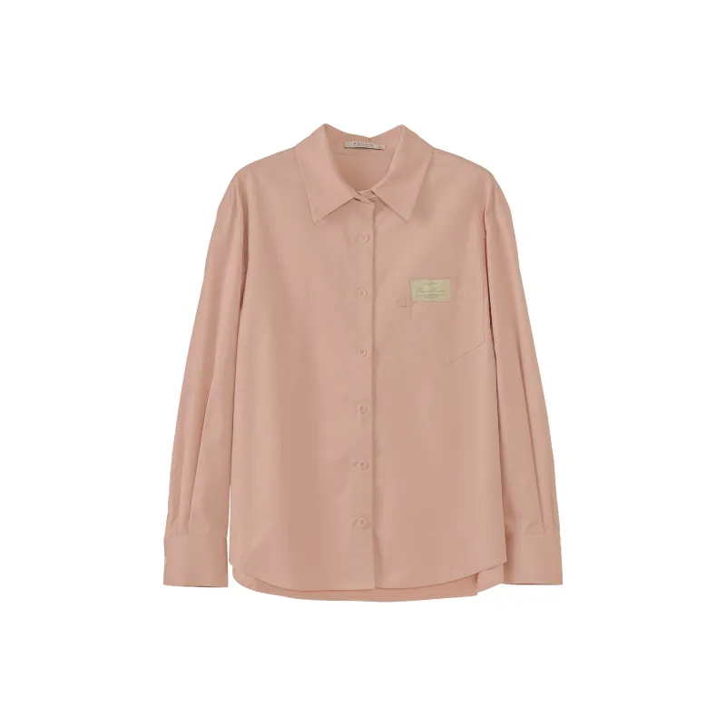Fstudio Spring Korean Style Solid Color Sweet Style Versatile Shirt Women's-8
