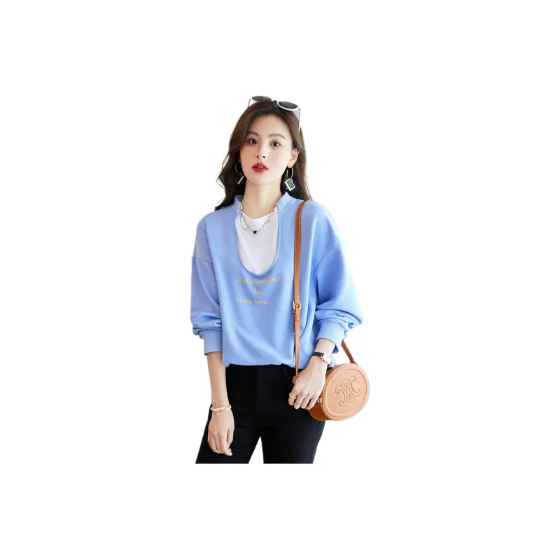 Like The Age Of Water Sweatshirt Women's Blue-0