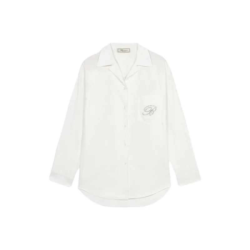 Blumarine Logo embellished Shirt-0