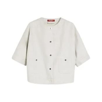 MaxMara Studio Agile Cropped Button up Jacket