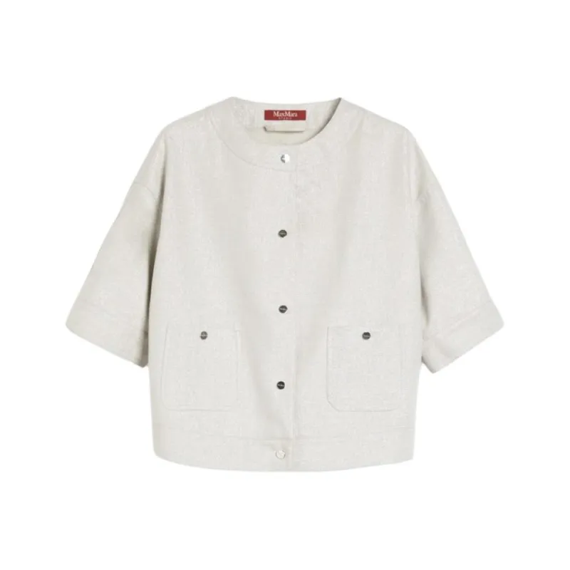 MaxMara Studio Agile Cropped Button up Jacket-0