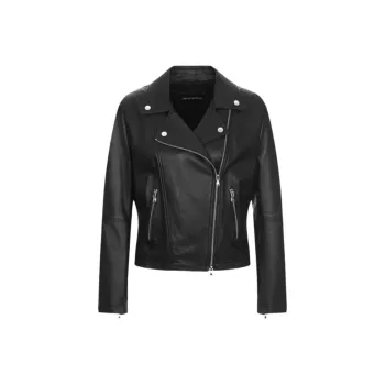 EMPORIO ARMANI Nappa lambskin Biker Jacket