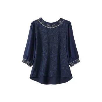 TOUCH Shirts Women's Navy Blue
