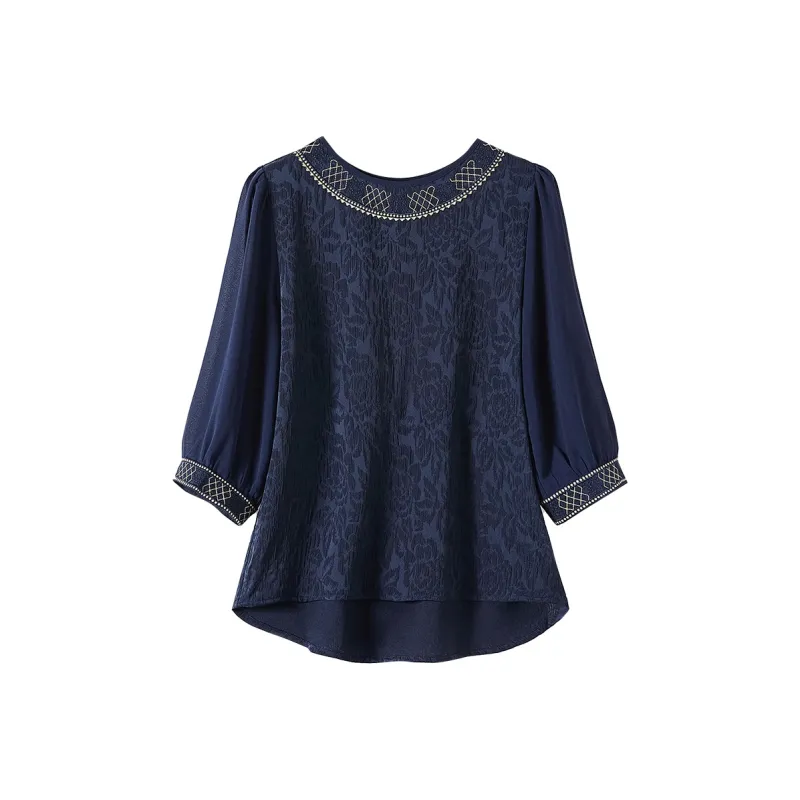 TOUCH Shirts Women's Navy Blue-0