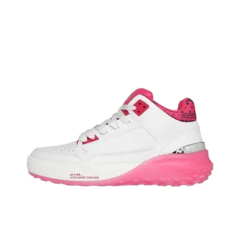 Snoop Dogg x Skechers Sizzle Cushioning Mid Top Training Shoes Women's White Pink