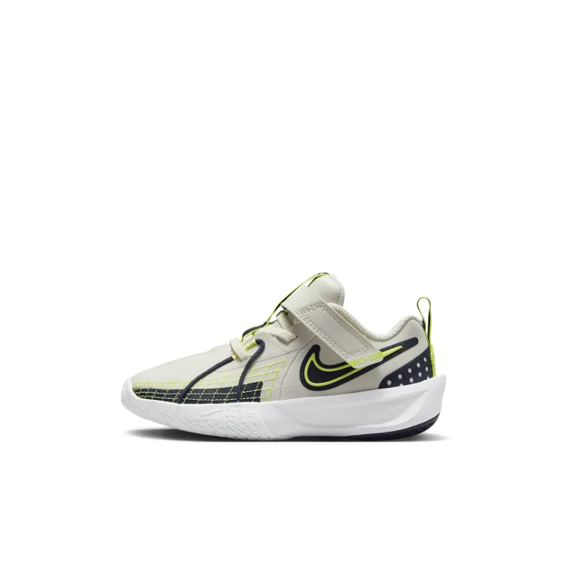 Nike G.T. Cut 3 Low Top Children's Basketball Shoes Phantom Gray White/Light Lemon/Obsidian Color/White Kids'-0