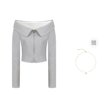 Three Quarters Sweatshirt Women's Gray