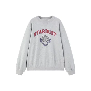 LEDIN Sweatshirt Women's Plain Gray