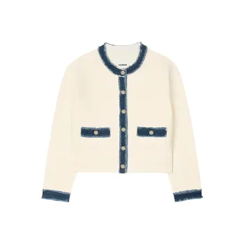 Sandro Denim trim Jacket