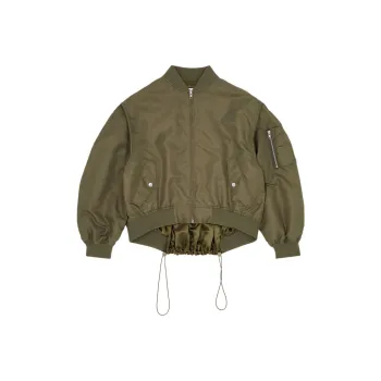 MM6 Maison Margiela Drawstring Hem Zip Up Jacket