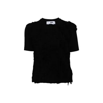 MSGM Ruffled T shirt
